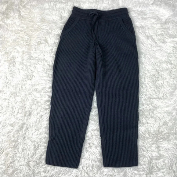 Madewell Maitland Ribbed Drawstring Sweater Pants MC037 - Picture 3 of 9